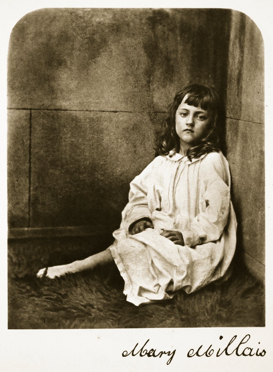Mary Millais, 21. heinäkuuta 1865 (seepiakuva) tekijältä Charles Lutwidge Dodgson