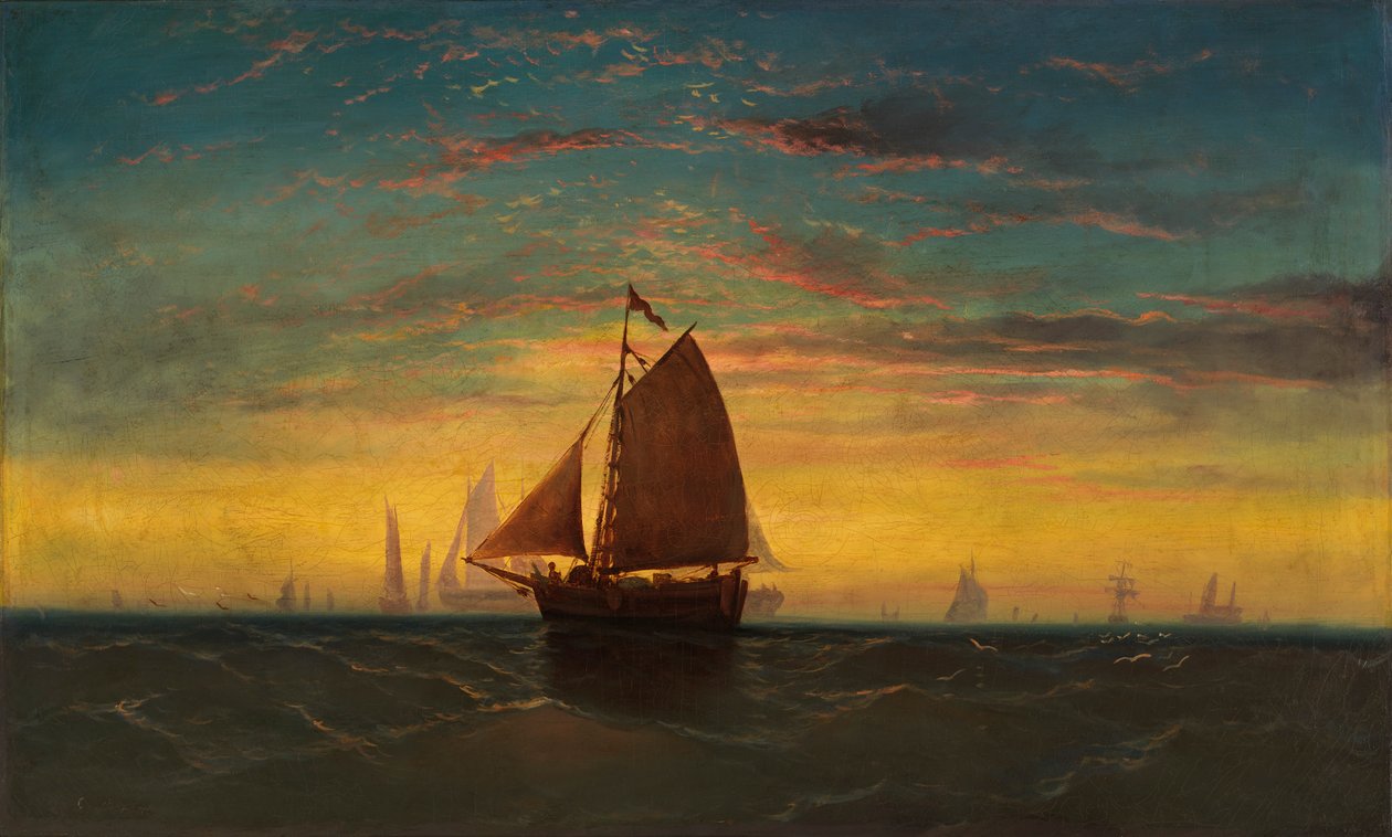 Bostonin satama, n. 1860-1869. tekijältä Charles Manger