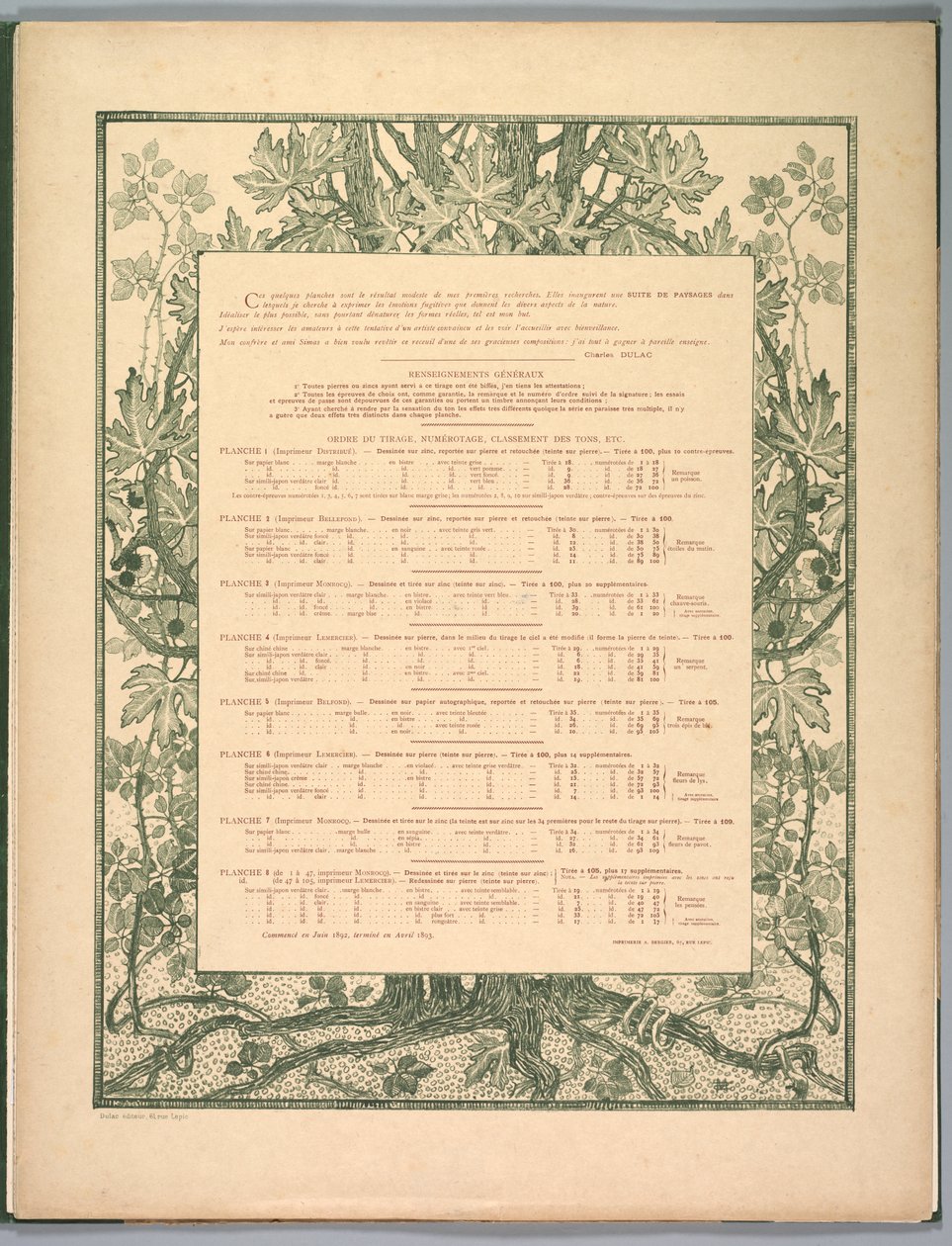 Maisemasarja: Colophon tekijältä Charles Marie Dulac