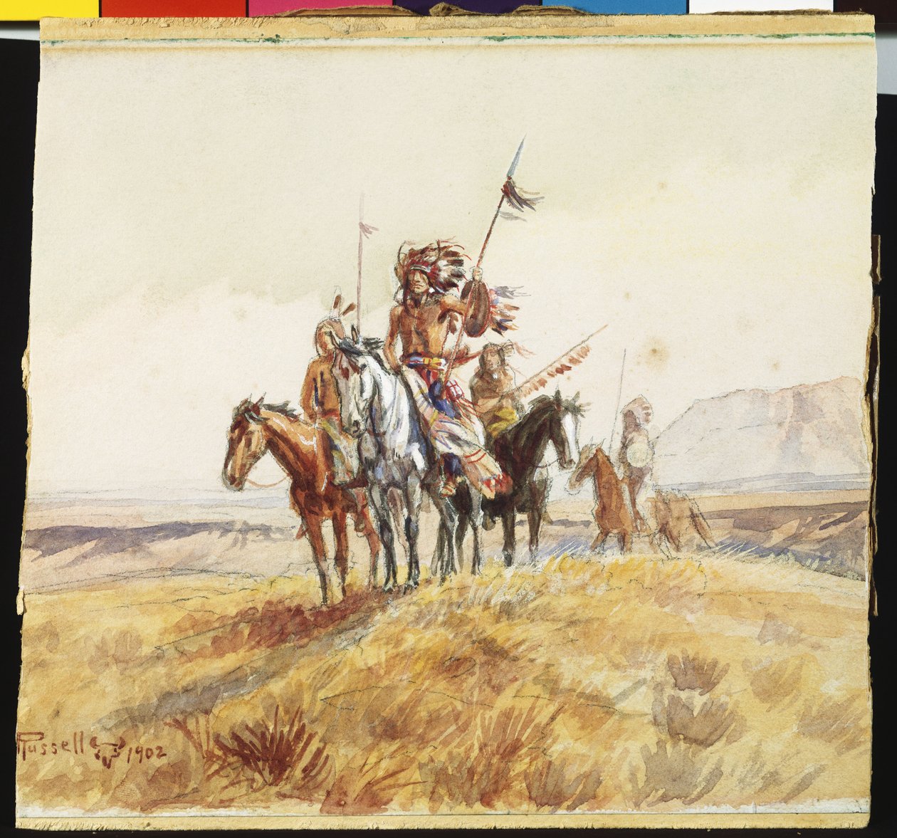 Intian sotapuolue, 1902 tekijältä Charles Marion Russell
