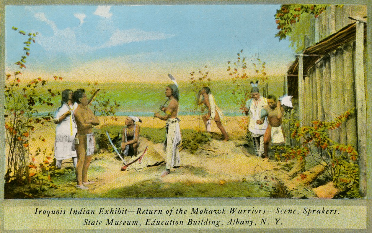 Iroquois Indian Exhibit, State Museum, Albany tekijältä Charles Marion Russell
