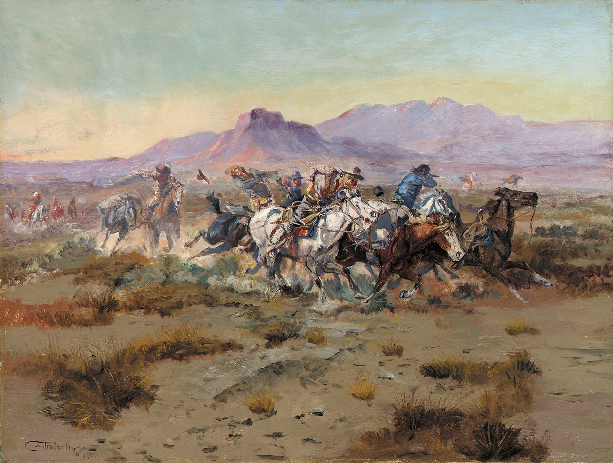 Hyökkäys, 1900 tekijältä Charles Marion Russell