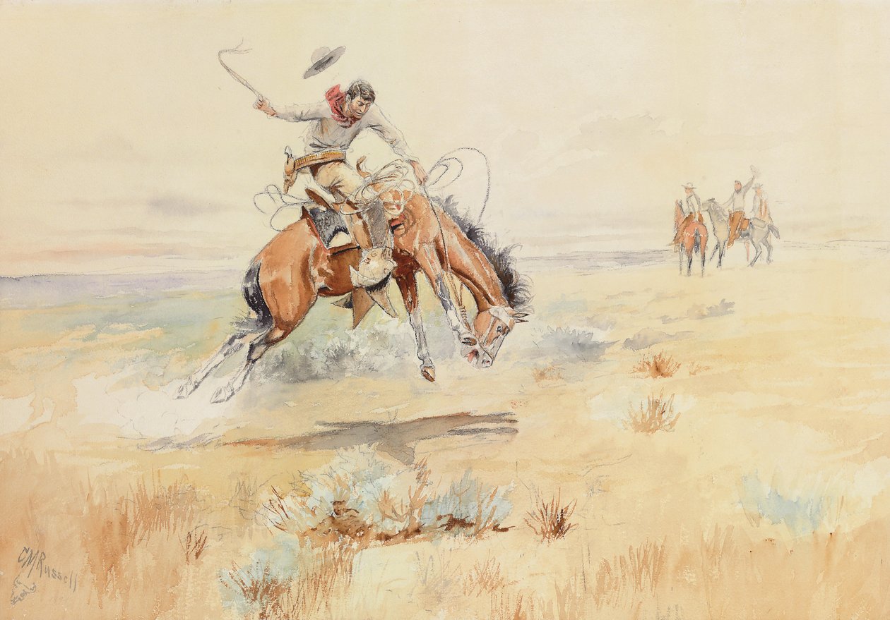 Bronco Buster, 1894 tekijältä Charles Marion Russell