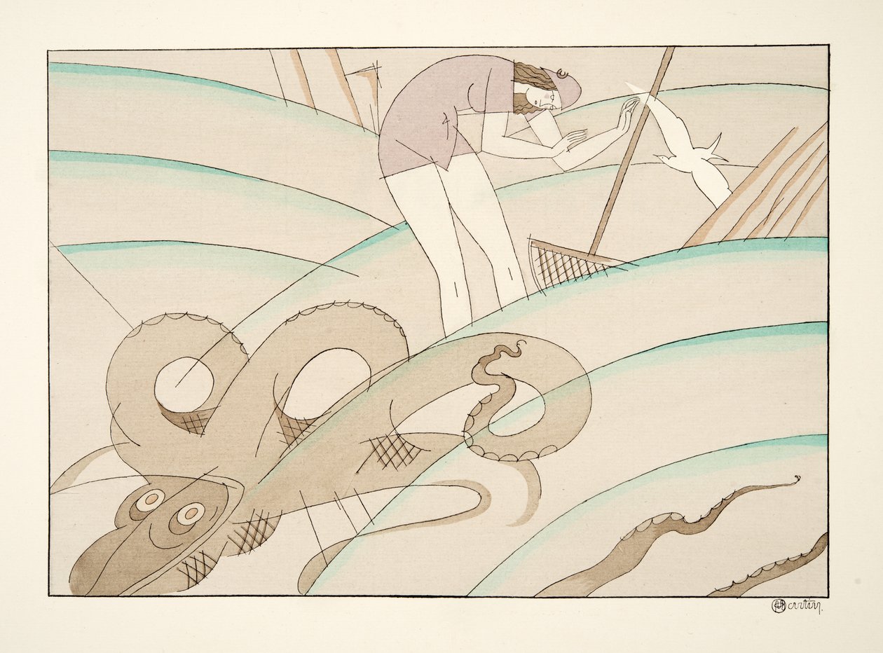 The Octopus alkaen Sports & Entertainment, pub. 1914 (sabluunapainatus) tekijältä Charles Martin