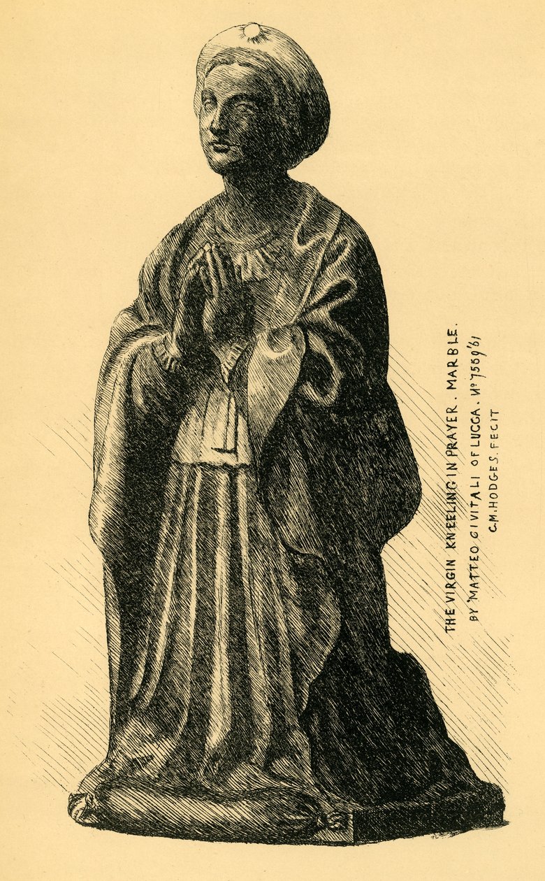 Neitsyt Annunciate, marmoripatsas, 1519, 1881. tekijältä Charles Martin Hodges