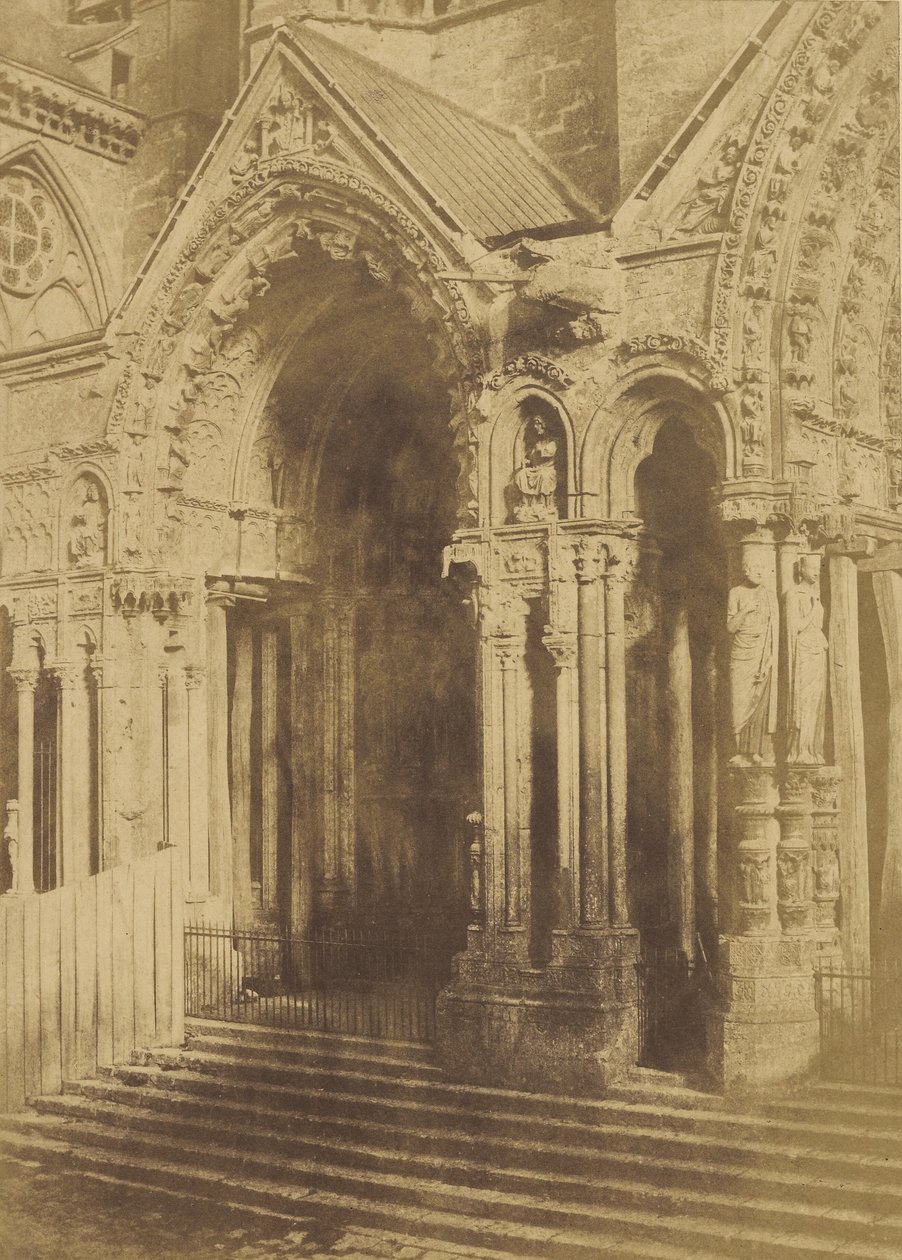 Chartresin katedraali. Septentrional Portal. tekijältä Charles Marville