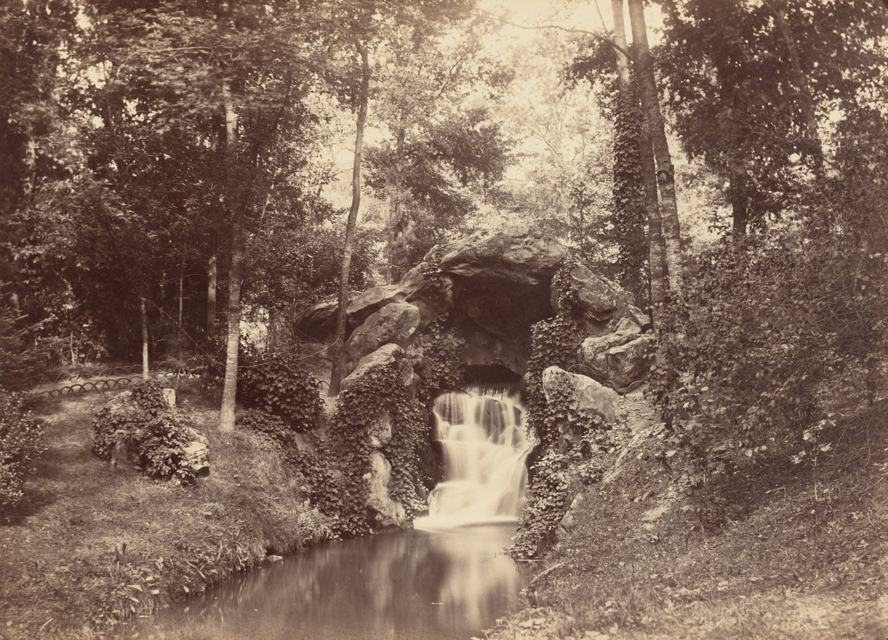 Luola, Mare aux Biches, Bois de Boulogne tekijältä Charles Marville