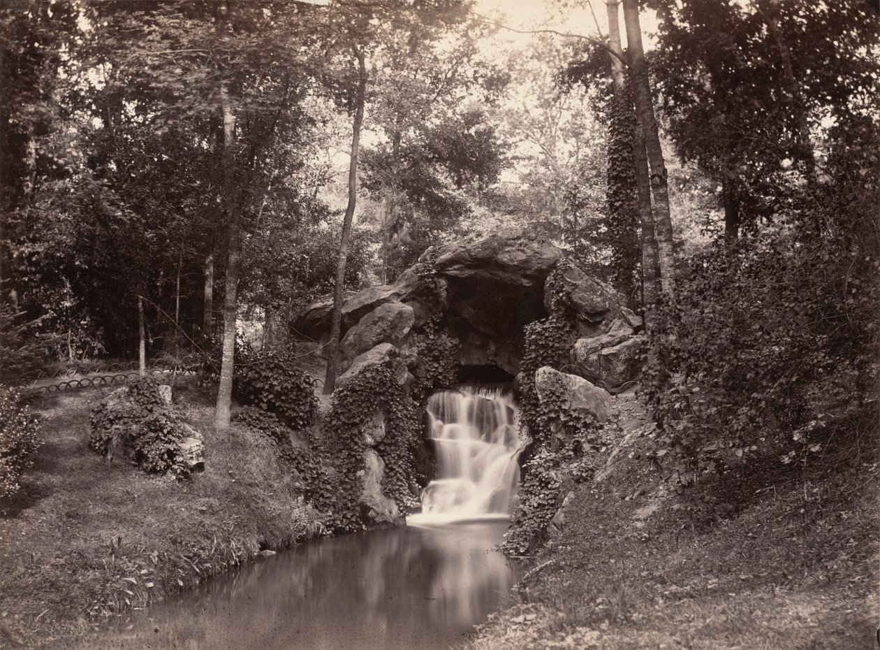 Bois de Boulognen luola, 1858-1860. tekijältä Charles Marville