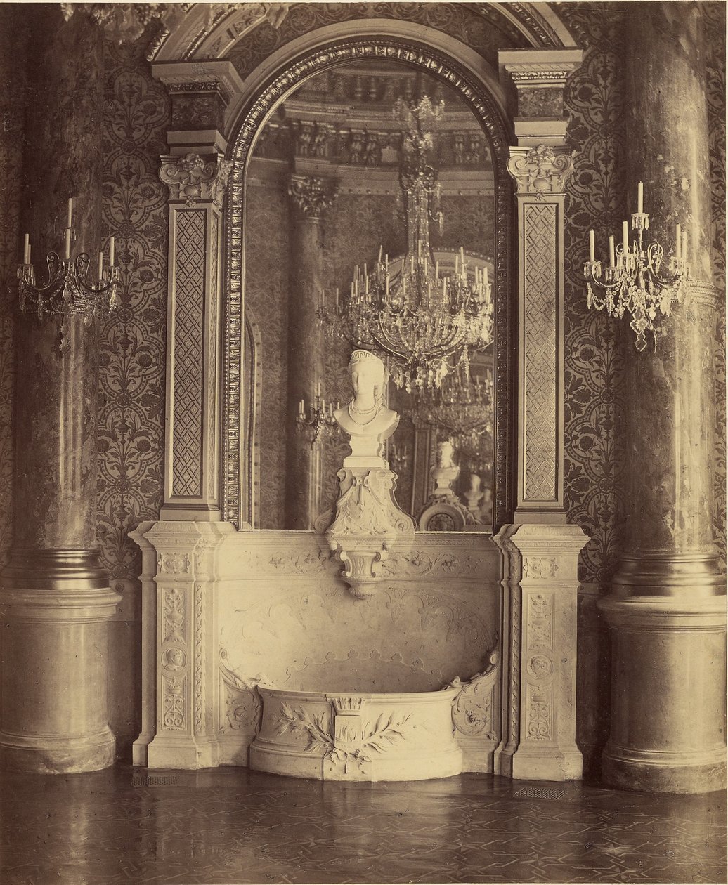 [Palatsin sisätilat, luultavasti Hotel de Ville, Pariisi] tekijältä Charles Marville