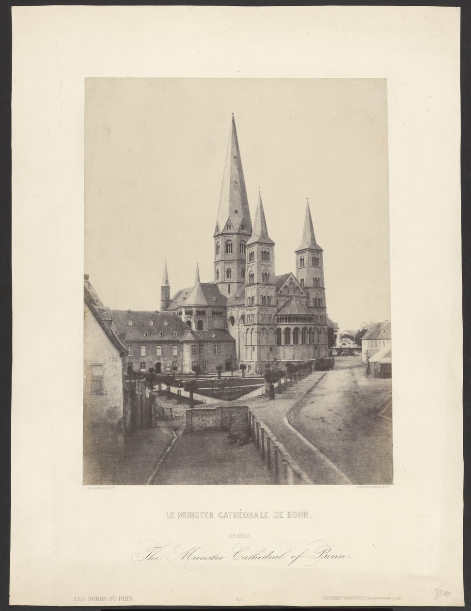 Le Munster Cathédrale de Bonn. / The Munster Cathedral of Bonn. tekijältä Charles Marville