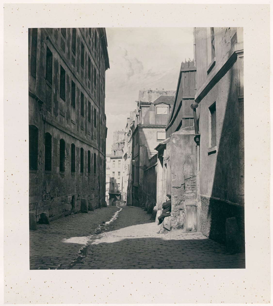 Rue Chartière (impasse Chartière) alkaen rue de Reims tekijältä Charles Marville