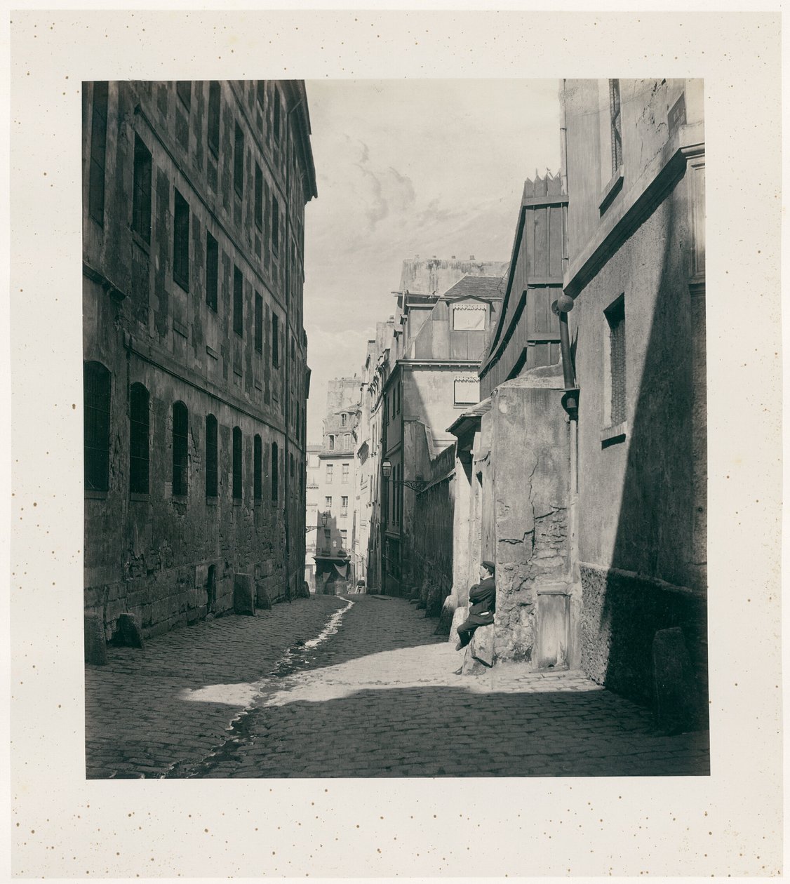 Rue Chartière (impasse Chartière) alkaen rue de Reims tekijältä Charles Marville
