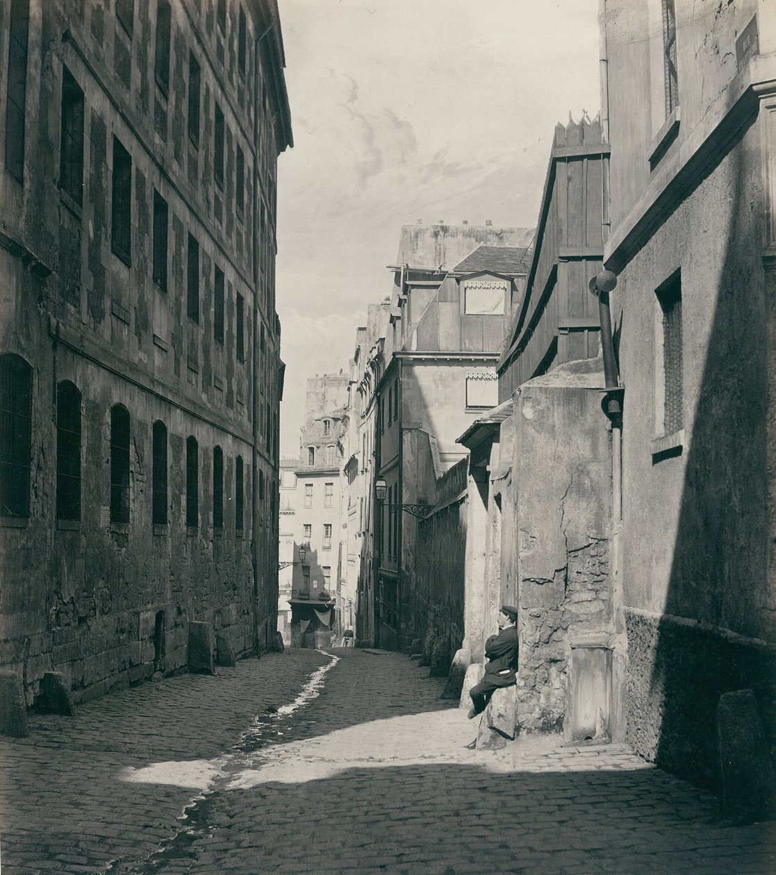 Rue Chartièren umpikuja Chartière of the rue de Reims, 186569. tekijältä Charles Marville