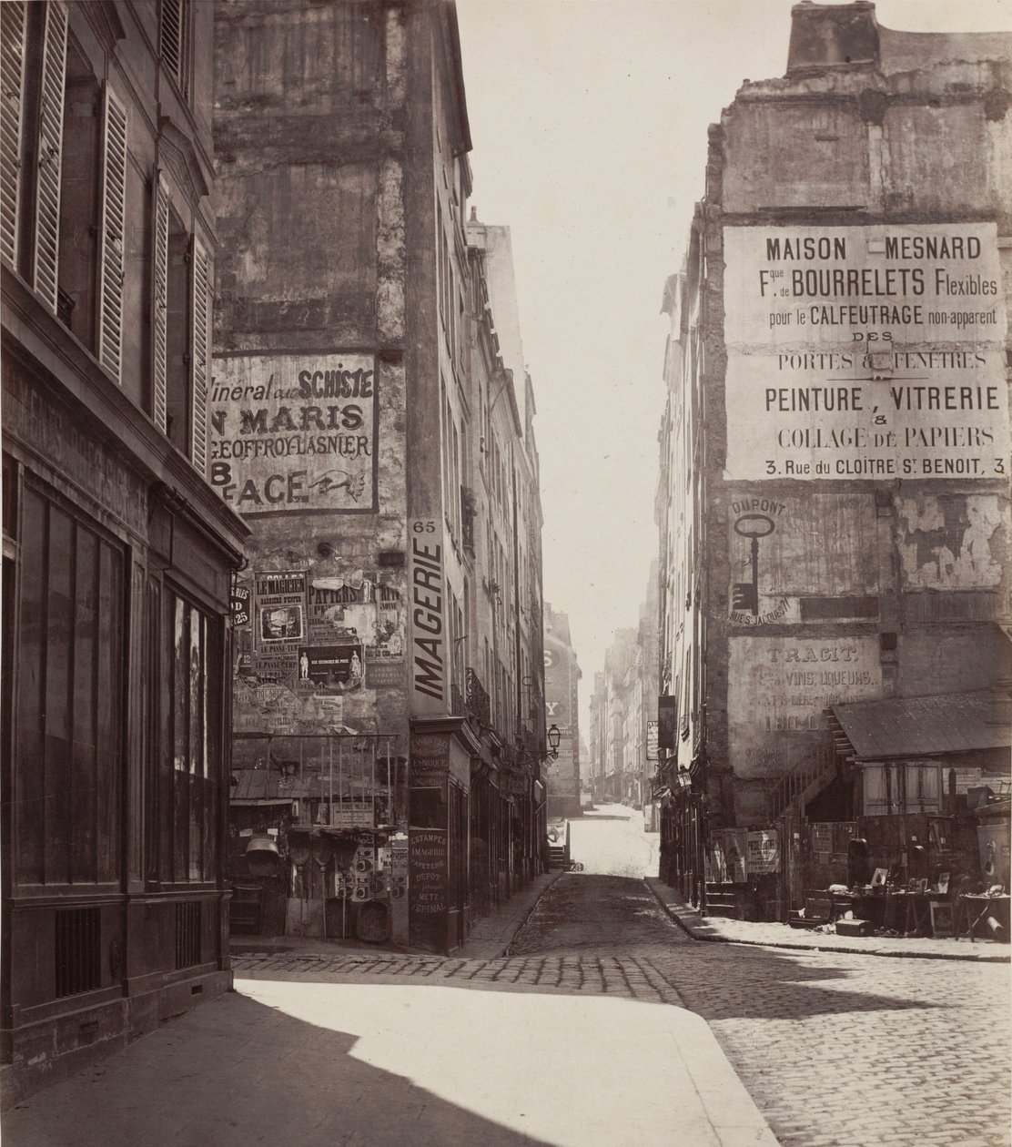 Rue Saint-Jacques,1864-ennen helmikuuta 1867 (kuva) tekijältä Charles Marville