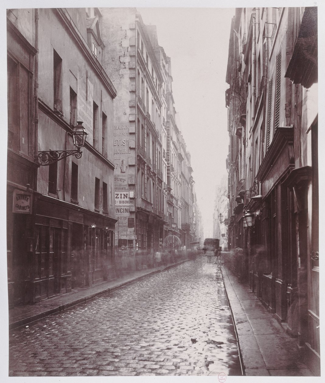 Rue de Gravilliers, rue du Temple, Pariisi, 1858-78 tekijältä Charles Marville
