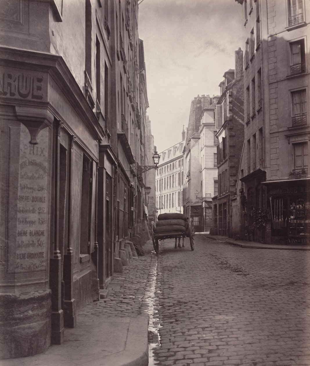 Rue de la Bûcherie, Saint-Ambroisen umpikujalta (viides kaupunginosa) tekijältä Charles Marville