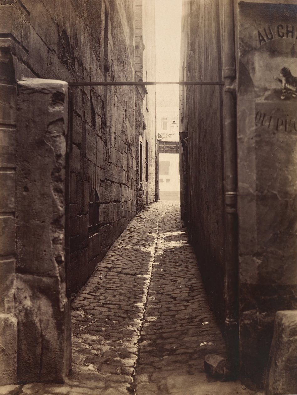 Rue du Chat-qui-Pêche Rue de la Huchettesta, n. 1868. tekijältä Charles Marville