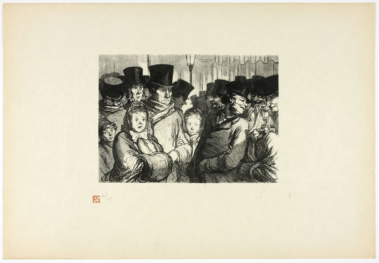 Boulevard du Temple keskiyöllä, alkaen Tirage Unique de Trente-Six Bois tekijältä Charles Maurand