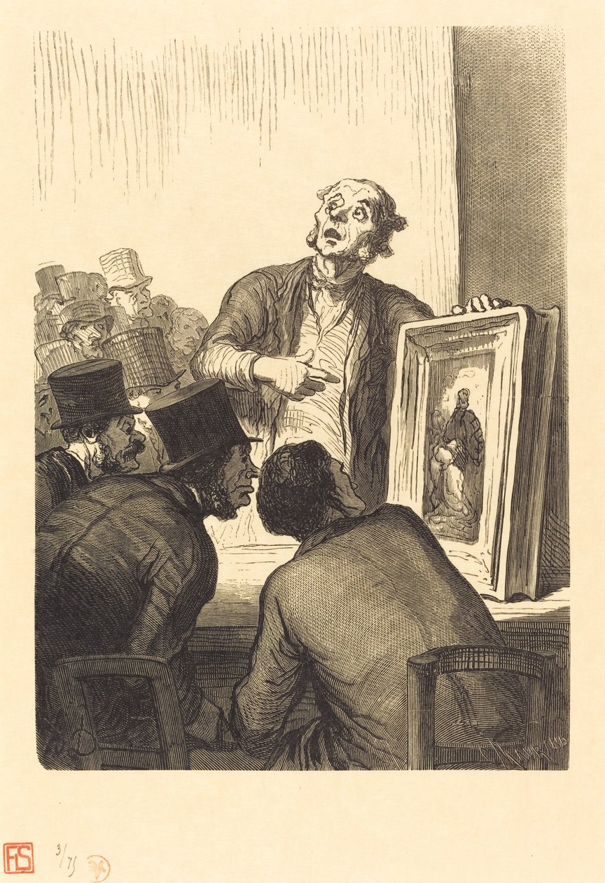 Huutokaupanpitäjien hotelli: Asiantuntija tekijältä Charles Maurand after Honoré Daumier