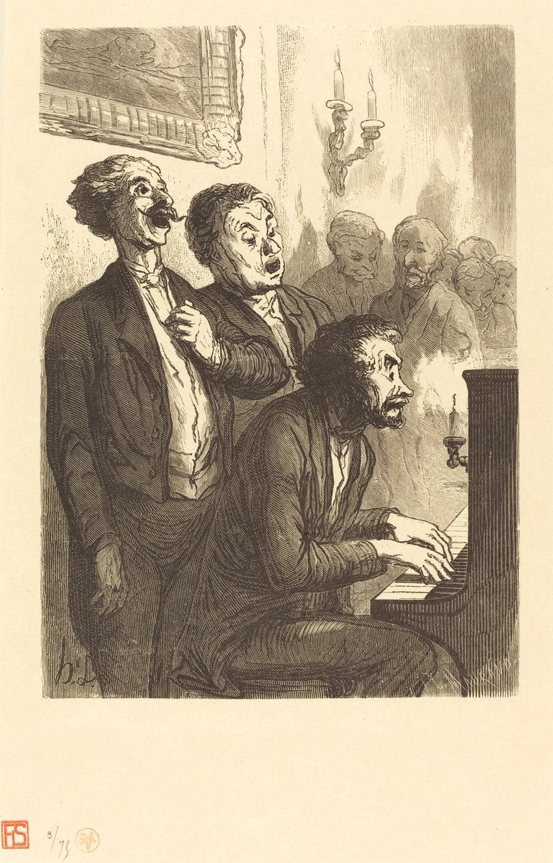 Lounge Singers tekijältä Charles Maurand after Honoré Daumier