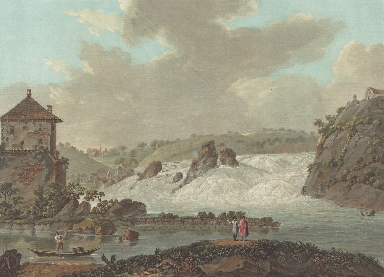 Schaffhausenin putoukset, n. 1784 tekijältä Charles Melchior Descourtis