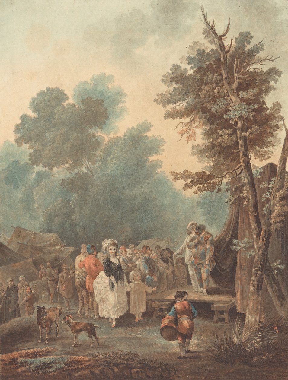 Kylämessut, 1788. tekijältä Charles Melchior Descourtis
