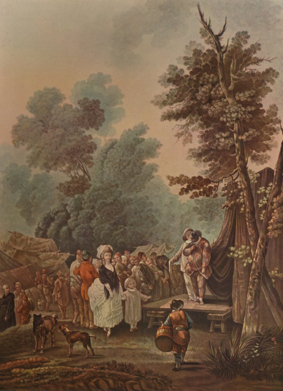Kylämessut, kylämessut, 1785, 1913 tekijältä Charles Melchior Descourtis
