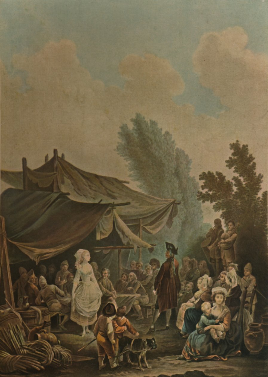 Kylän häät, kylän häät, 1785, 1913 tekijältä Charles Melchior Descourtis
