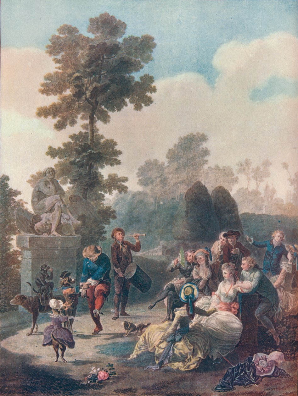 "The Tambourine", 1780 tekijältä Charles Melchior Descourtis