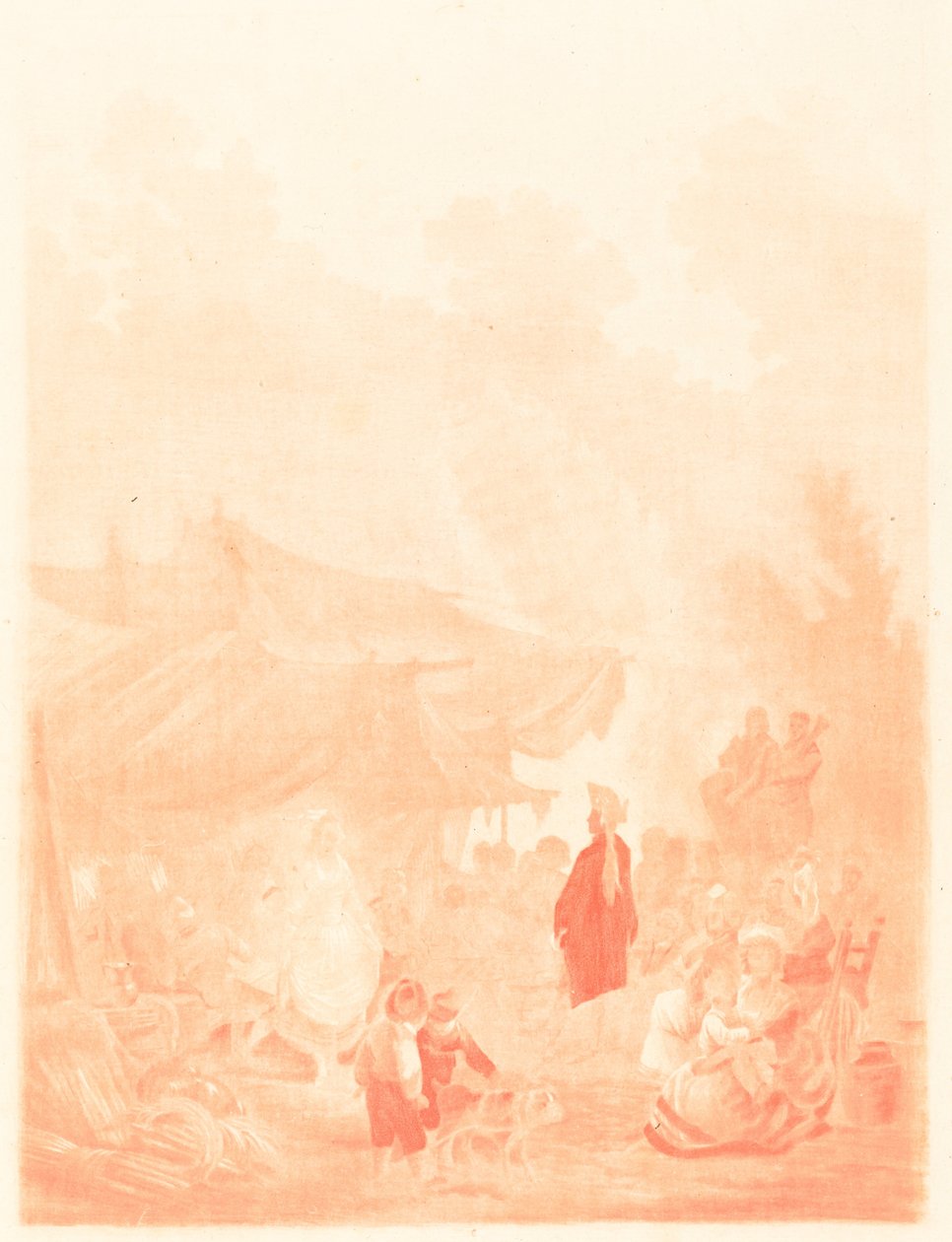 Noce de Village Village Häät, 1785. tekijältä Charles Melchior Descourtis