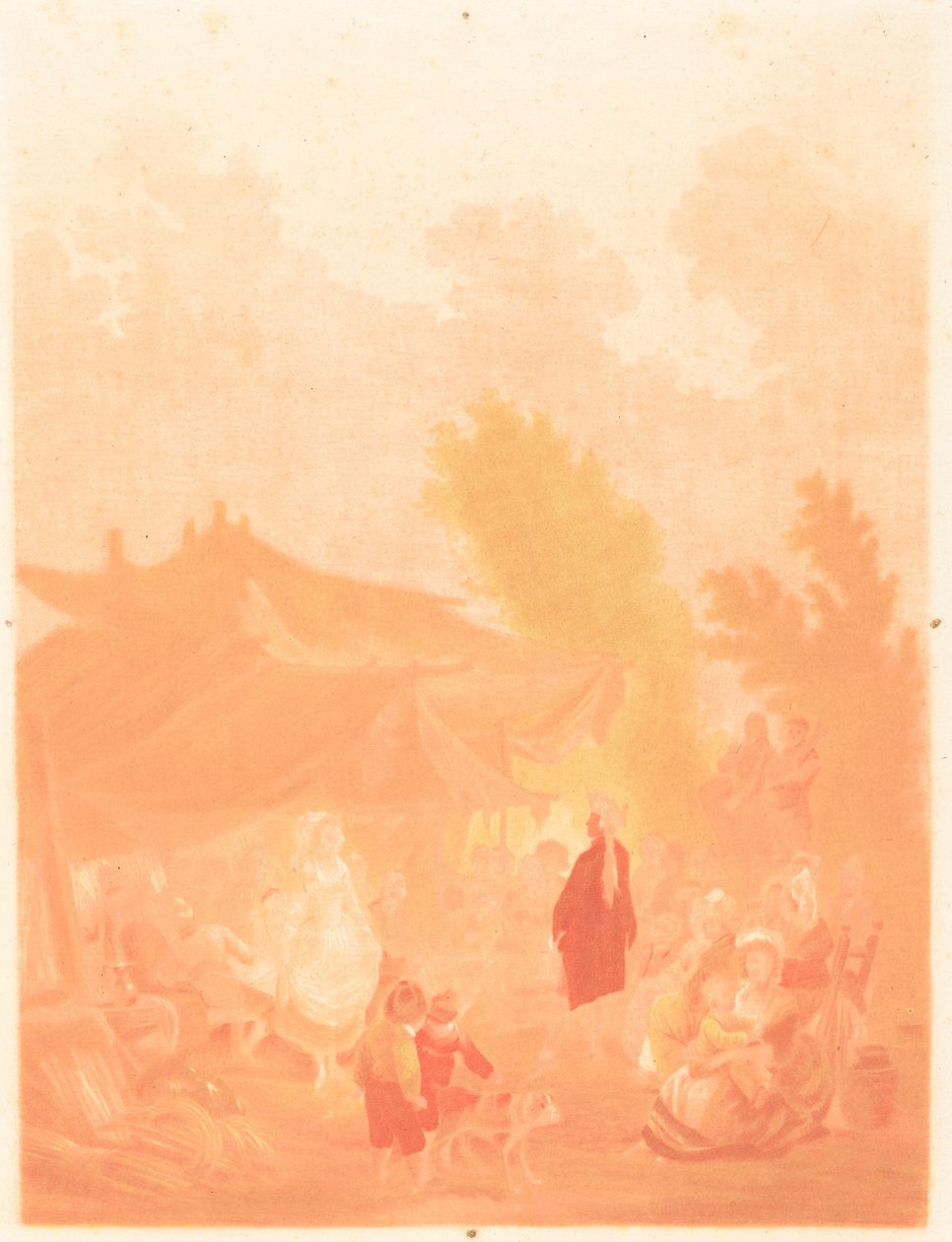 Noce de Village Village -häät, 1785. tekijältä Charles Melchior Descourtis