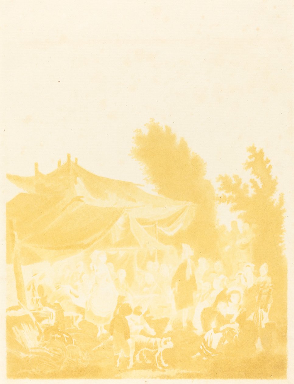 Noce de Village (kylän häät) tekijältä Charles Melchior Descourtis after Nicolas Antoine Taunay