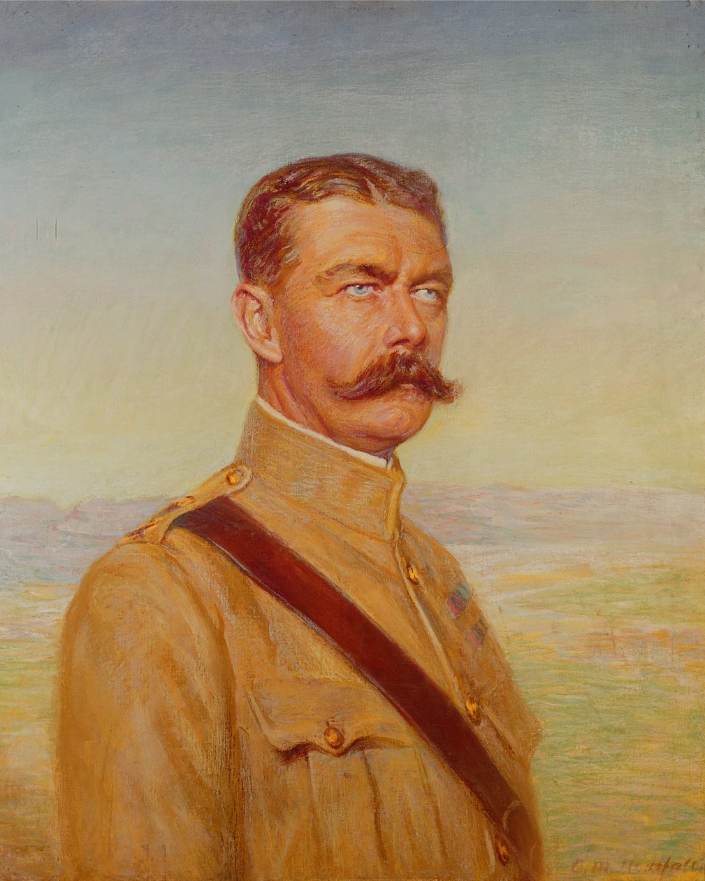 Kitchener of Khartoum (pastelli paperille) tekijältä Charles Mendelssohn Horsfall