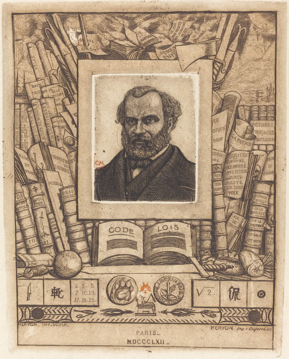 Armand Gueraud tekijältä Charles Meryon