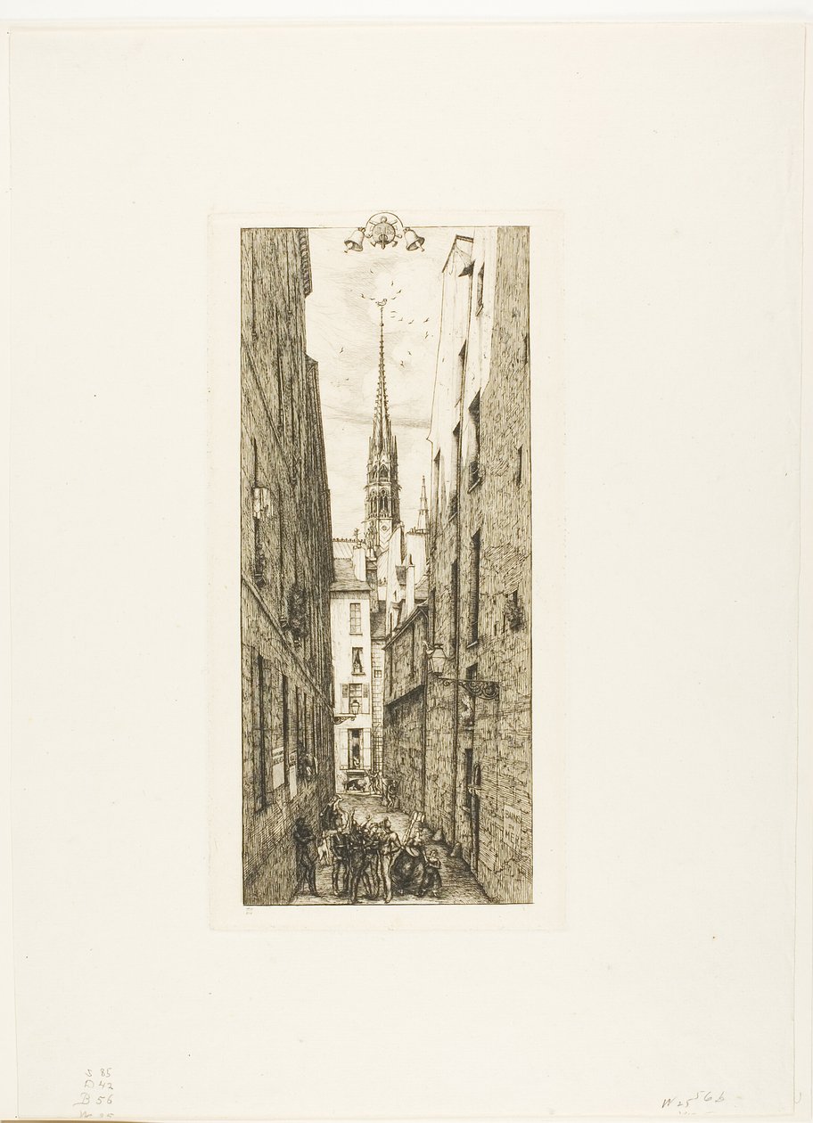 Chantrey Street, Pariisi tekijältä Charles Meryon