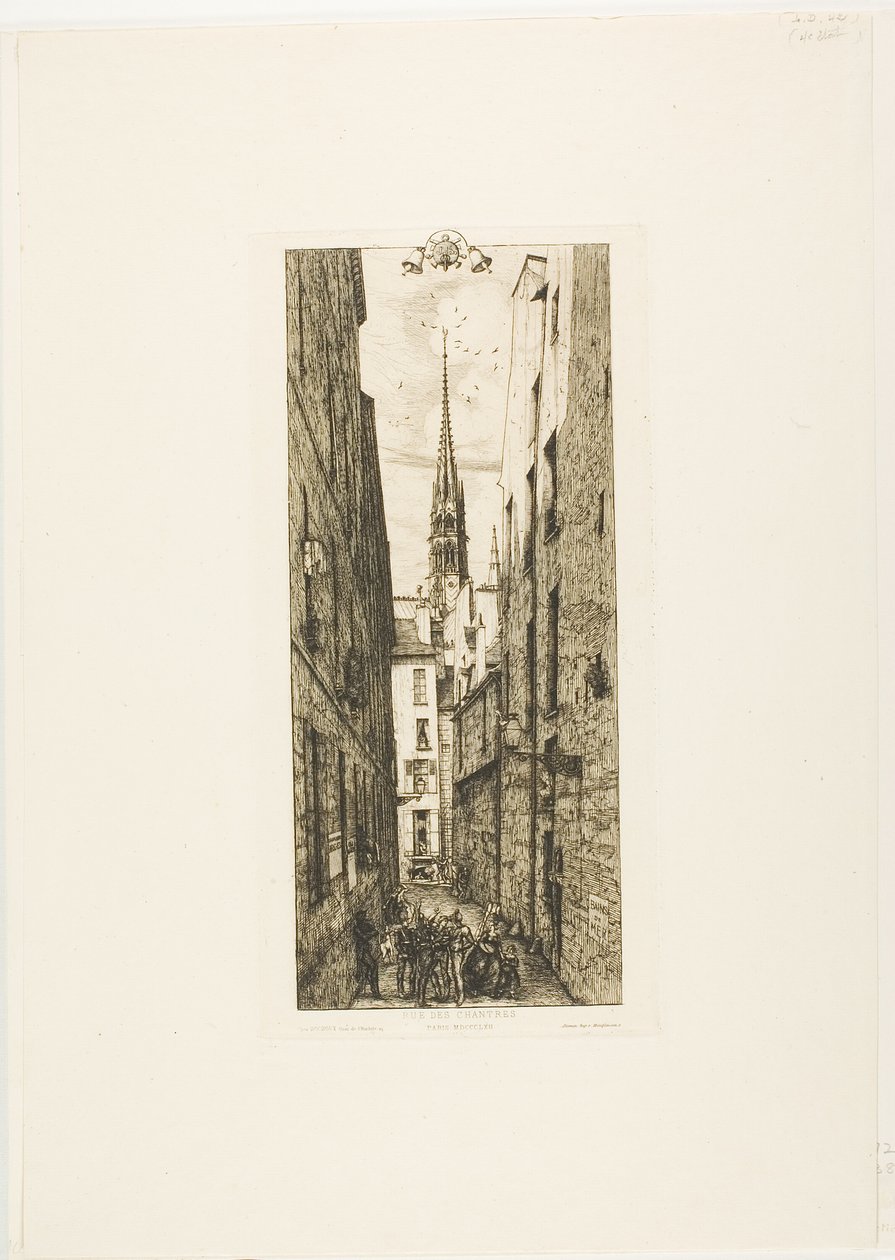 Chantrey Street, Pariisi tekijältä Charles Meryon