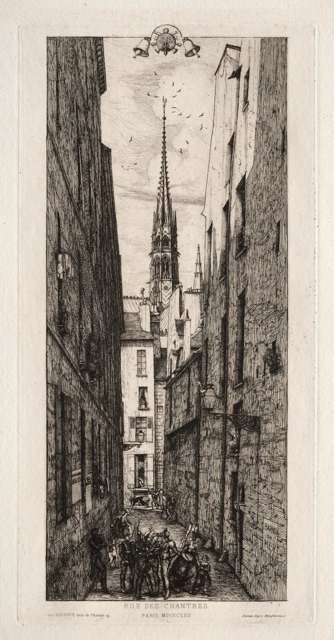 Chantrey Street, Pariisi tekijältä Charles Meryon