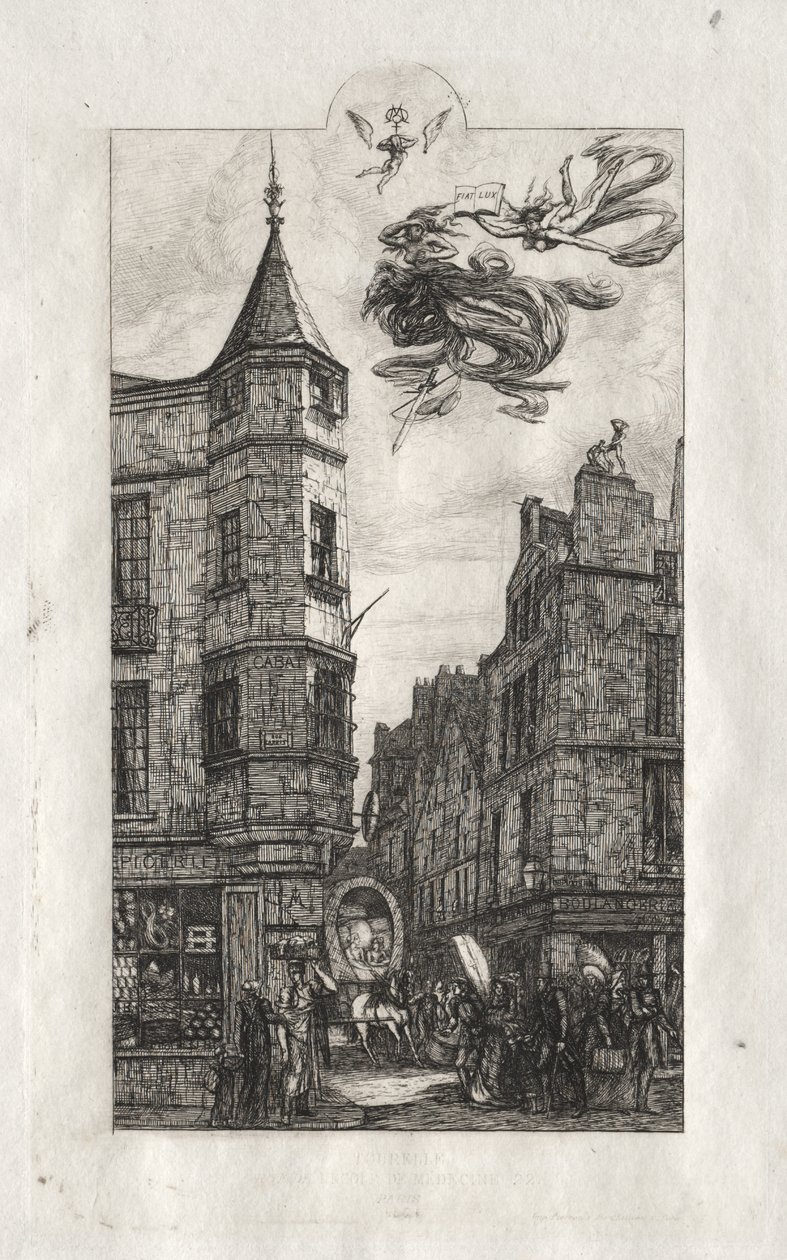 Pariisin etsaukset: Turret, rue de l