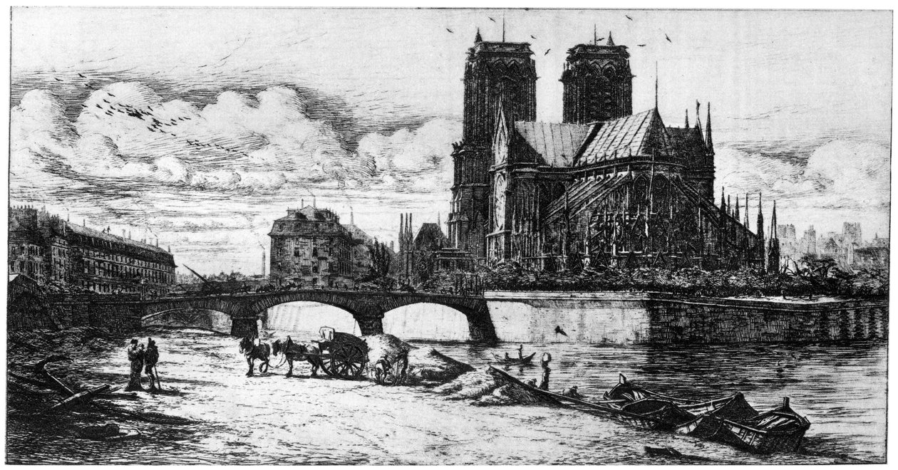 LAbside, c1841-1868 1924 tekijältä Charles Meryon