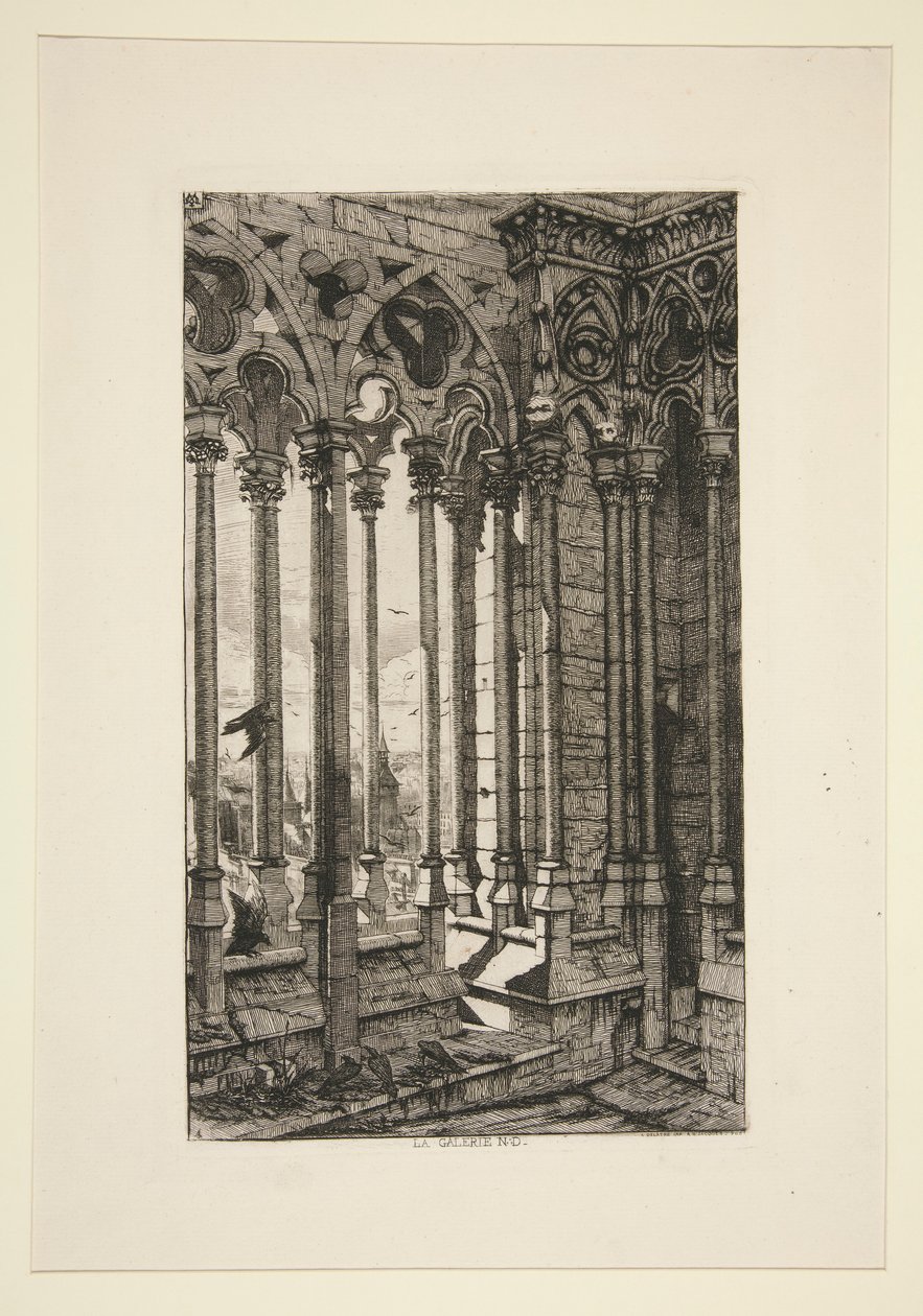 Notre-Damen galleria (Notre-Damen galleria) tekijältä Charles Meryon