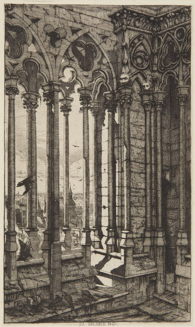 Galleria, Notre-Dame tekijältä Charles Meryon