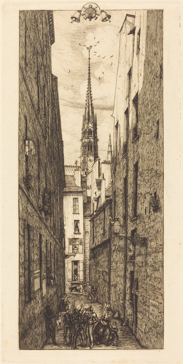 Rue des Chantres, Pariisi tekijältä Charles Meryon