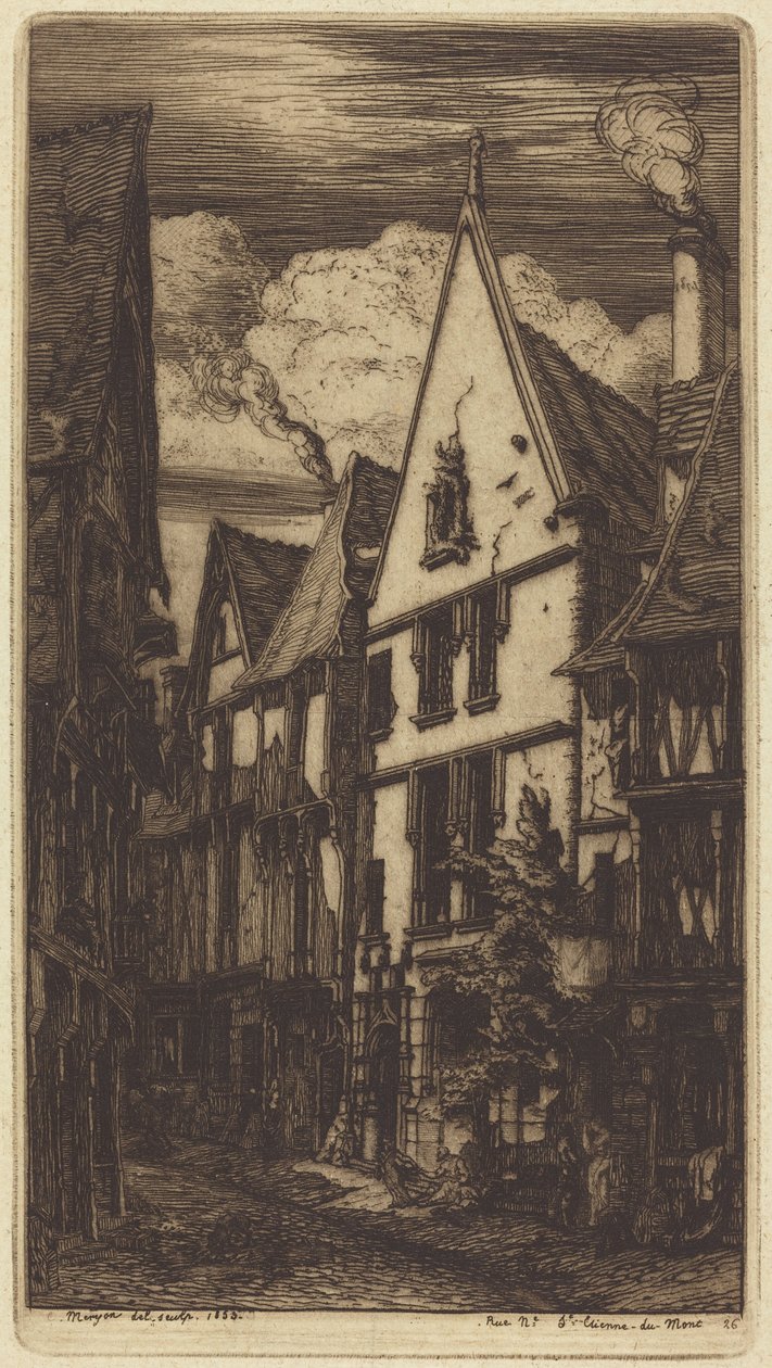 Rue des Toiles, Bourgesissa tekijältä Charles Meryon