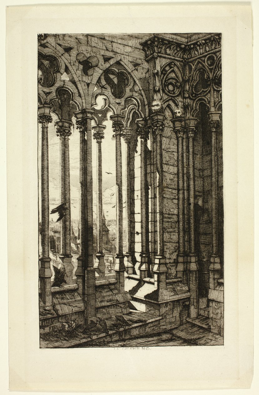 Notre Damen galleria tekijältä Charles Meryon