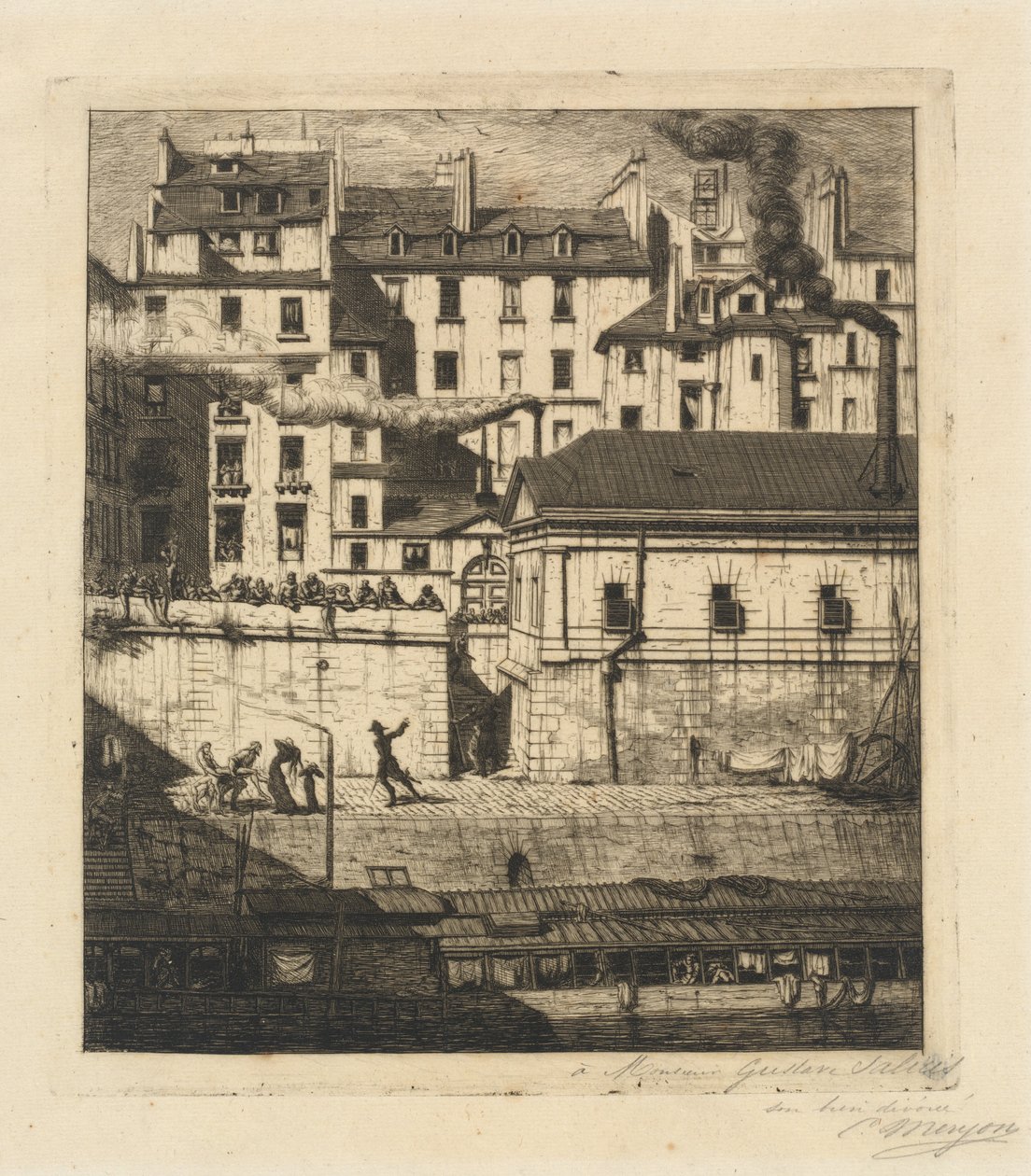 La morgue, Pariisi (The Mortuary) tekijältä Charles Meryon