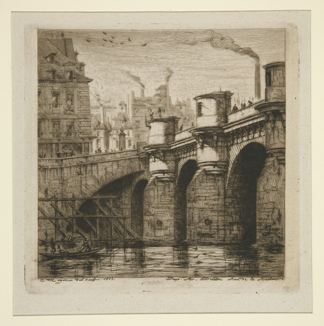 Pont-Neuf tekijältä Charles Meryon