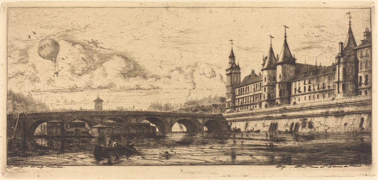 Pont-au-Change, Pariisi tekijältä Charles Meryon