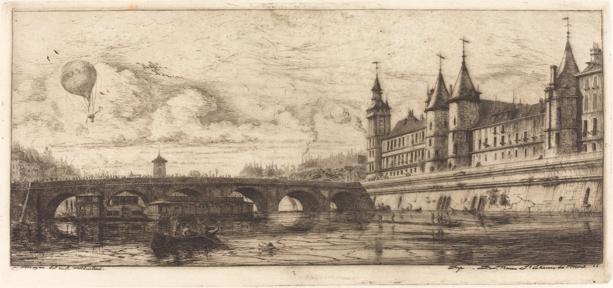 Pont-au-Change, Pariisi tekijältä Charles Meryon