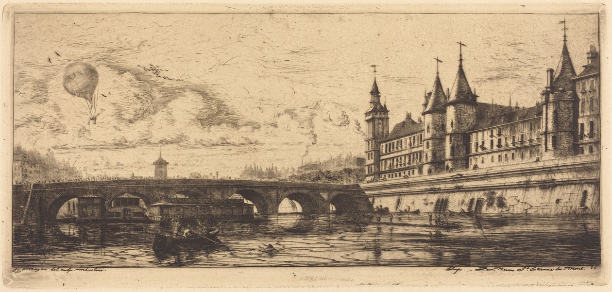 Pont au Change, Pariisi tekijältä Charles Meryon