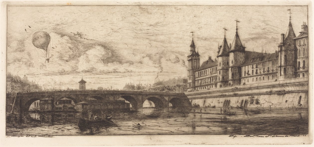Pont-au-Change, Pariisi tekijältä Charles Meryon